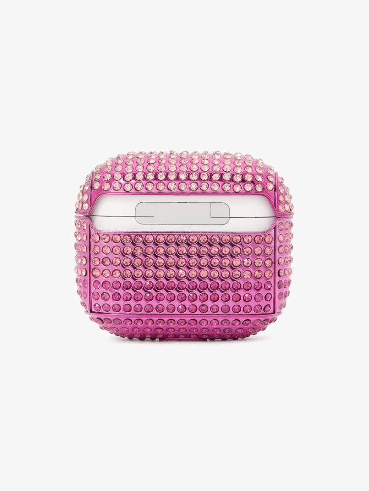 Kate Spade,Gala Rhinestone Embossed Airpods Case,