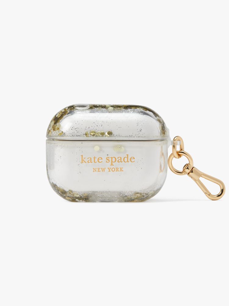 Kate Spade,パール アンド パヴェ リキッド グリッター エアーポッズ PRO ケース,テック,