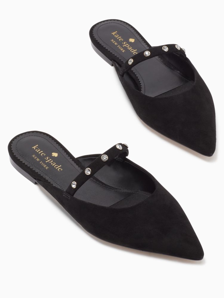 Kate Spade,irina flats,60%,Black/Clear