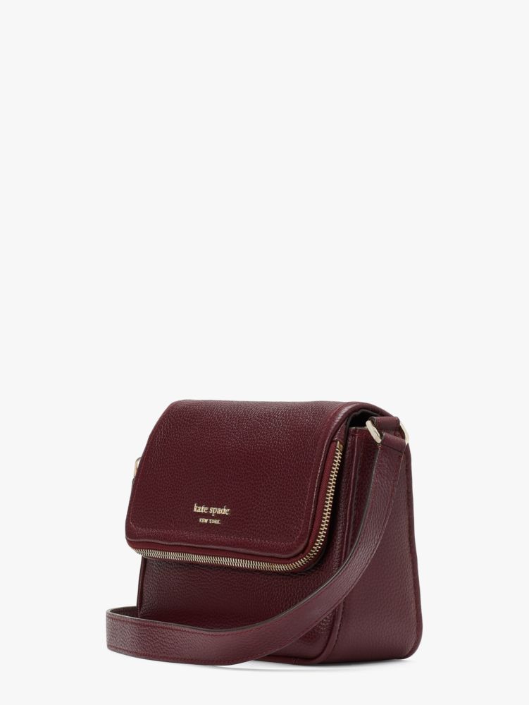 Kate Spade,Run Around Large Flap Crossbody,Large,Grenache