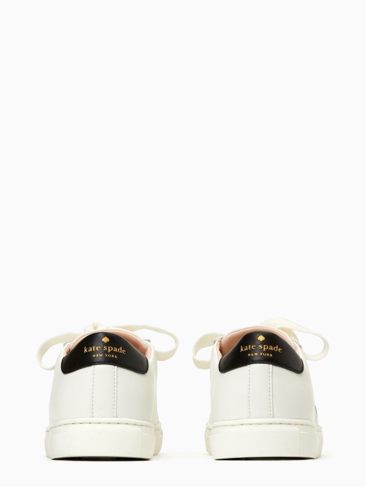 Kate Spade,Fez Glitz Sneakers,Leather,Polyester,Rubber,Cotton,Casual,Rhinestones,Casual,Cream