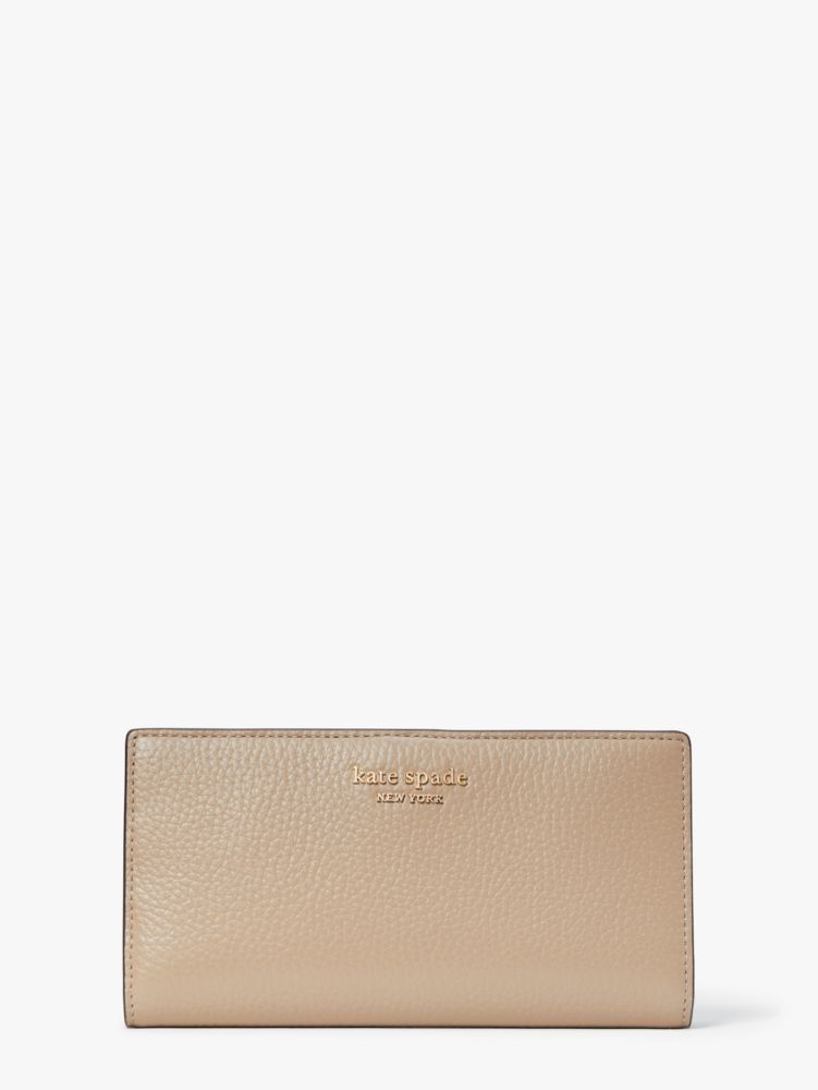 Kate Spade,Veronica Slim Bifold Wallet,Timeless Taupe