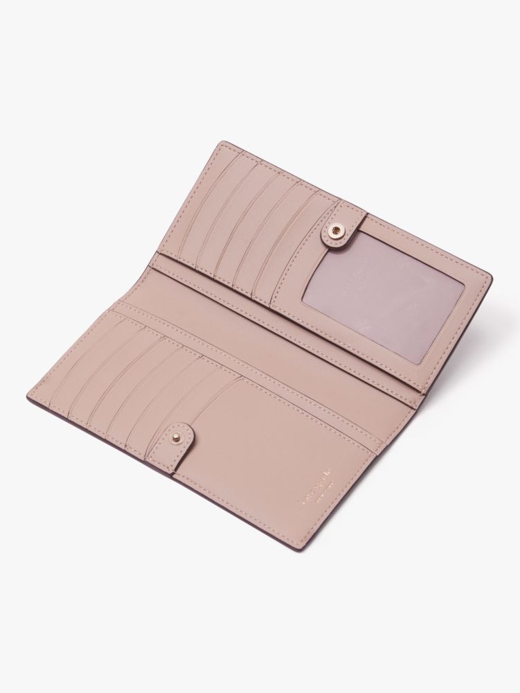 Kate Spade,Veronica Slim Bifold Wallet,Timeless Taupe