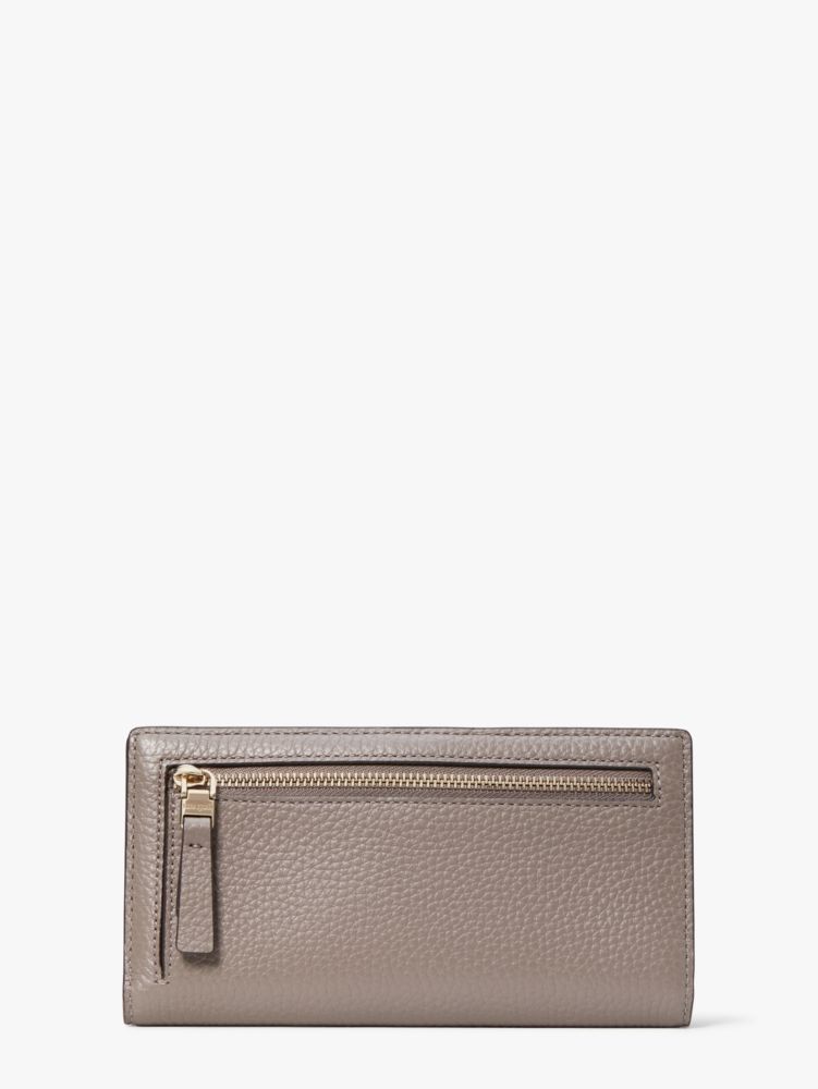 Kate Spade,Veronica Slim Bifold Wallet,Mineral Grey