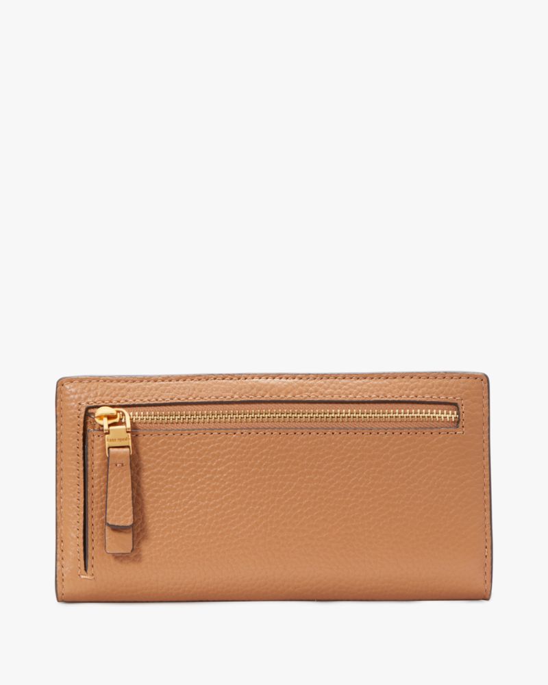 Kate Spade,Veronica Slim Bifold Wallet,Bungalow Brown