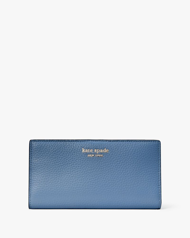 Comparison of Kate Spade's small Leila wallet and the Coach small