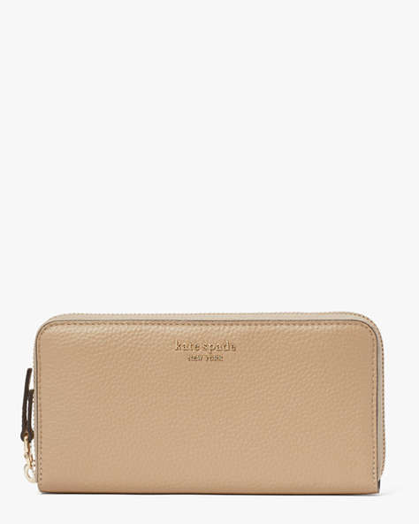 Kate Spade,Veronica Zip-Around Continental Wallet,Timeless Taupe