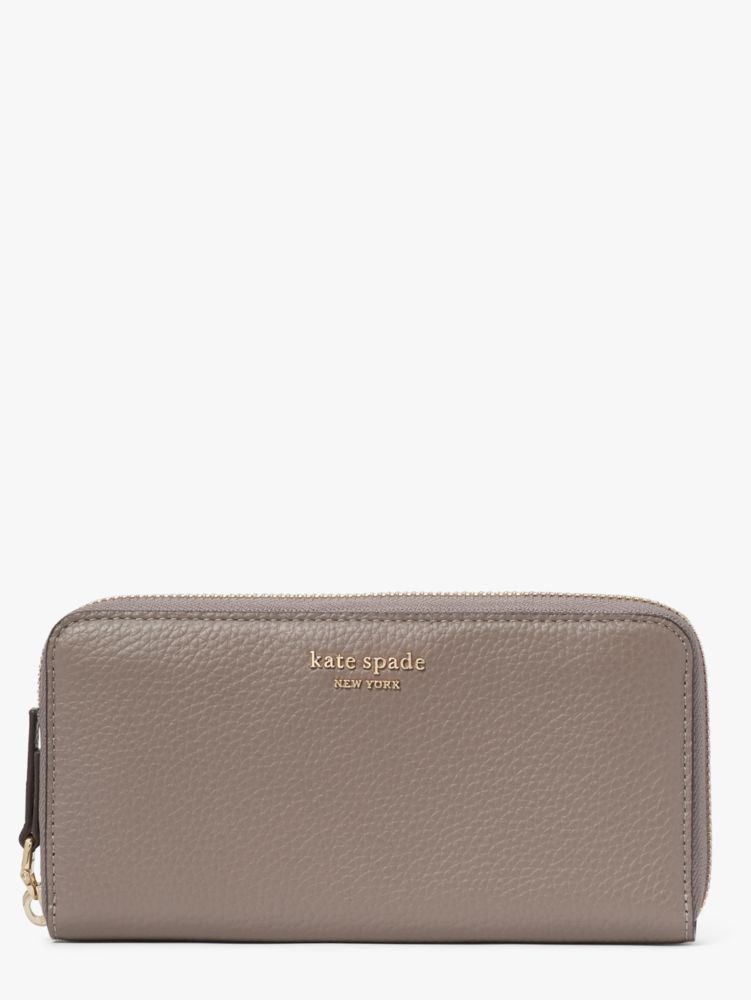 Kate Spade,Veronica Zip-Around Continental Wallet,Mineral Grey