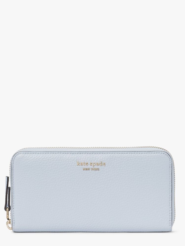 Kate Spade,Veronica Zip-Around Continental Wallet,Pale Hydrangea