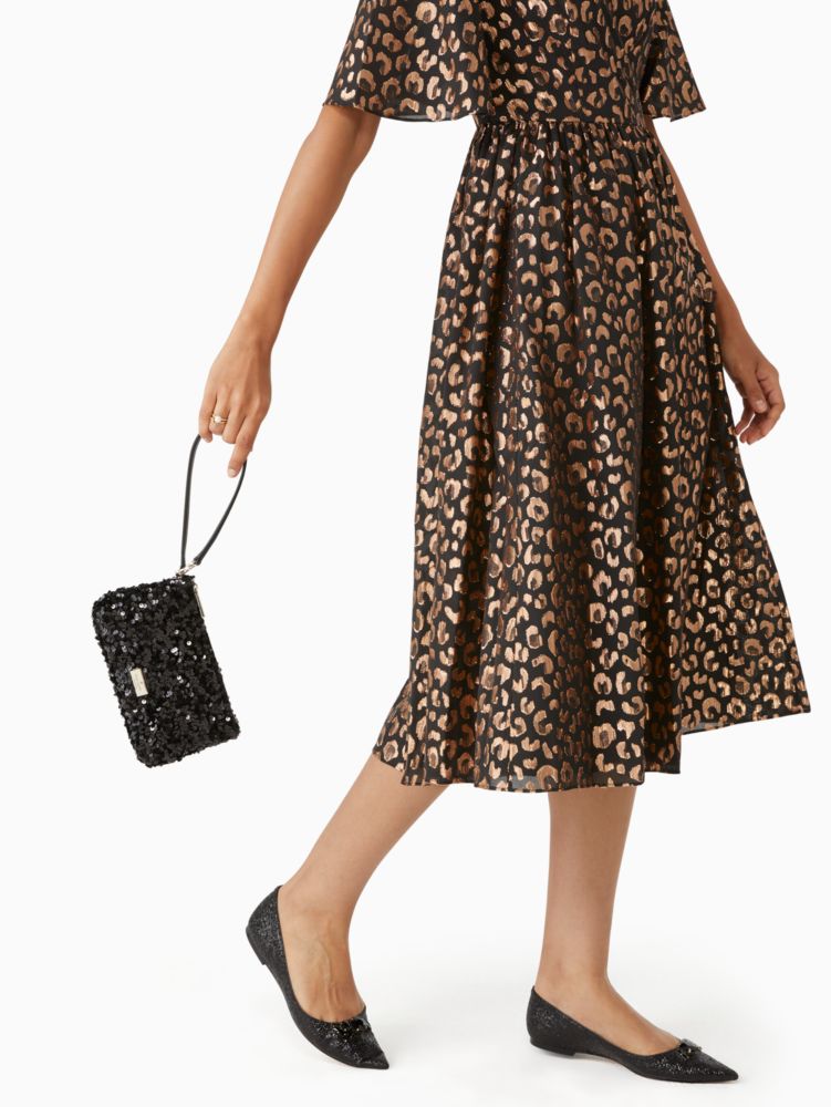 Kate Spade,Kiki Sequin Convertible Wristlet,