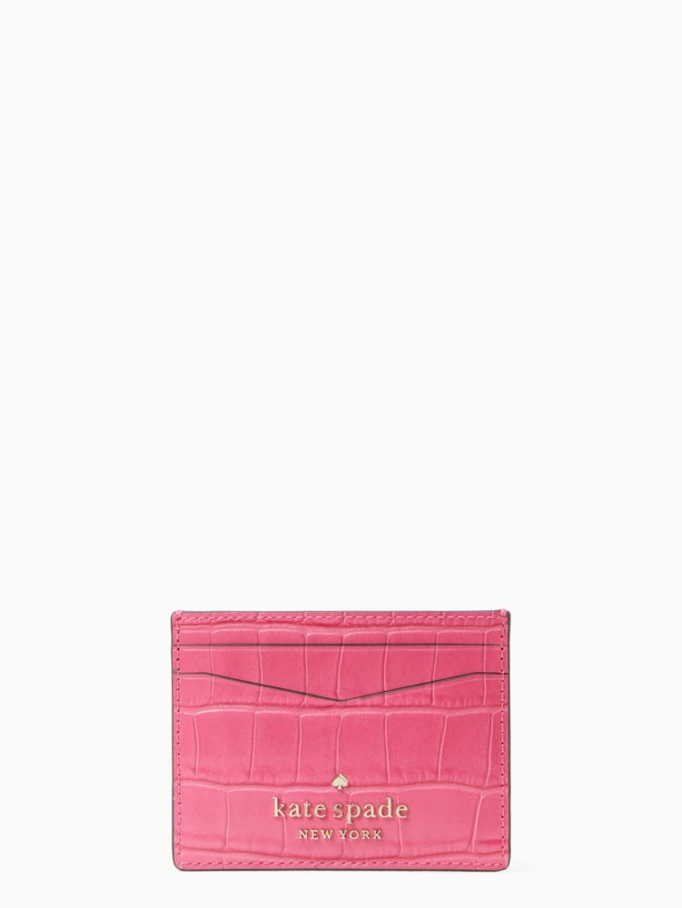 Kate Spade New York Staci Plaid Small Slim Card Holder (Holiday Plaid)