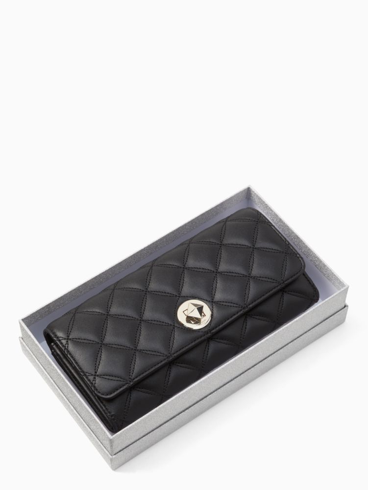 Kate Spade,Natalia Boxed Large Turn Lock Wallet,