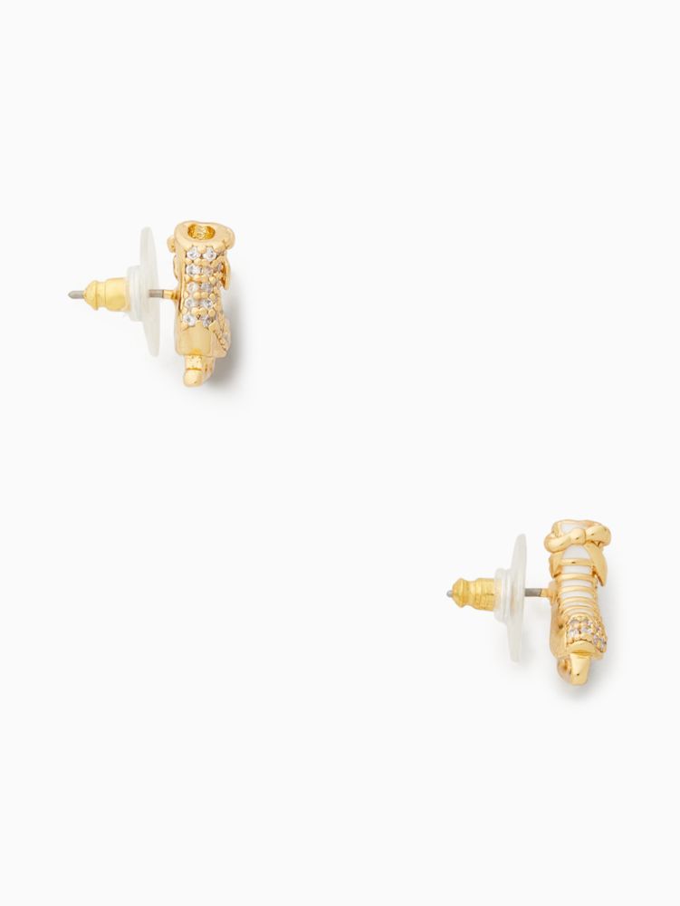 Kate Spade,snow day ice skate stud earrings,50%,