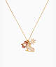 Kate Spade,snow day ice skate necklace,40%,Clear/Gold