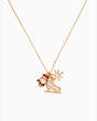 Kate Spade,snow day ice skate necklace,40%,Clear/Gold