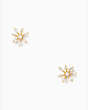 Kate Spade,snowflake stud earrings,40%,Clear/Gold