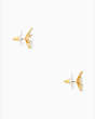 Kate Spade,snowflake stud earrings,40%,Clear/Gold