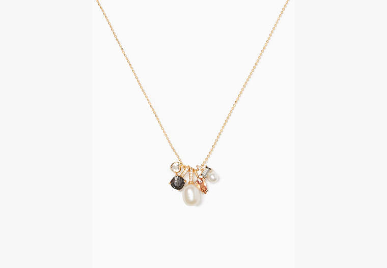 Kate Spade,little gem charm pendant,60%,Neutral Multi image number 0