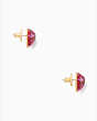Kate Spade,something sparkly heart clay pave studs,40%,Red Multi