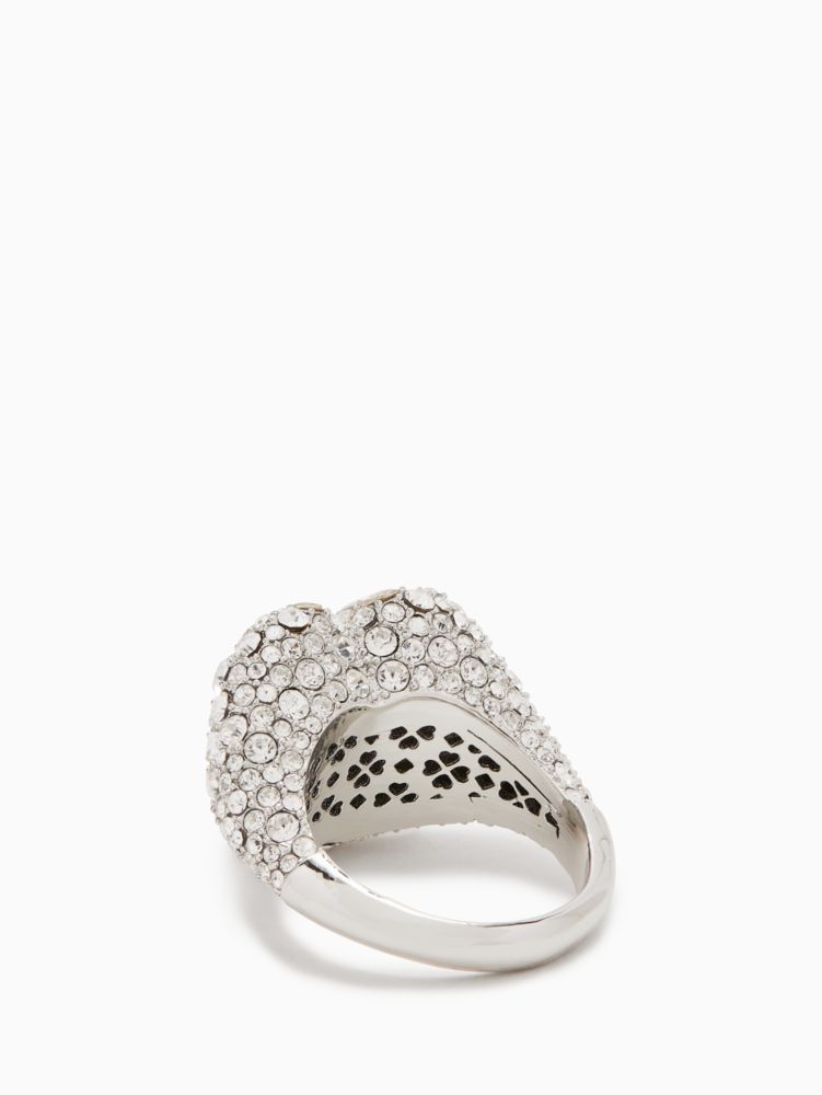 Kate Spade,something sparkly heart clay pave ring,60%,