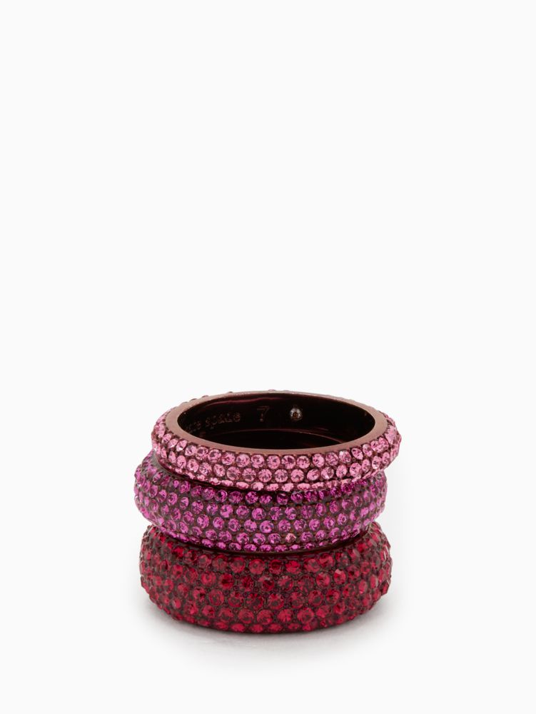 Kate Spade,candy drops pave ring set,60%,