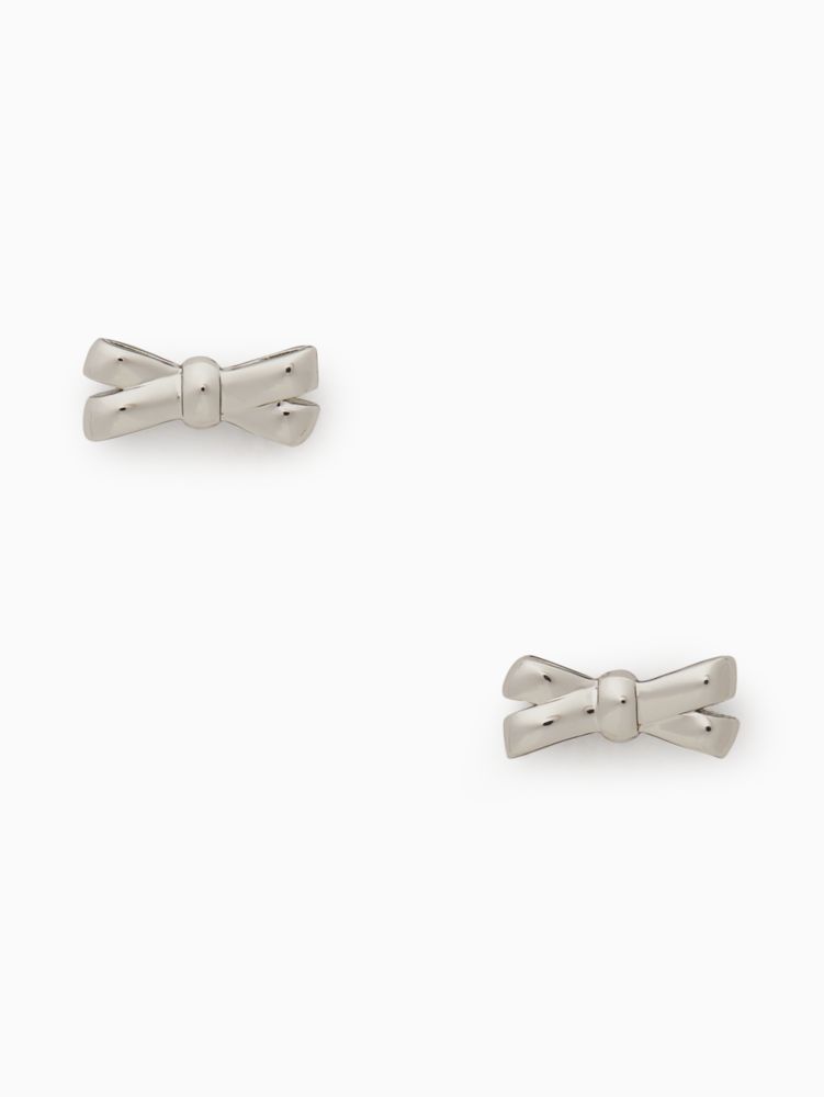 Kate Spade,double bow studs,40%,Imitation Rhodium