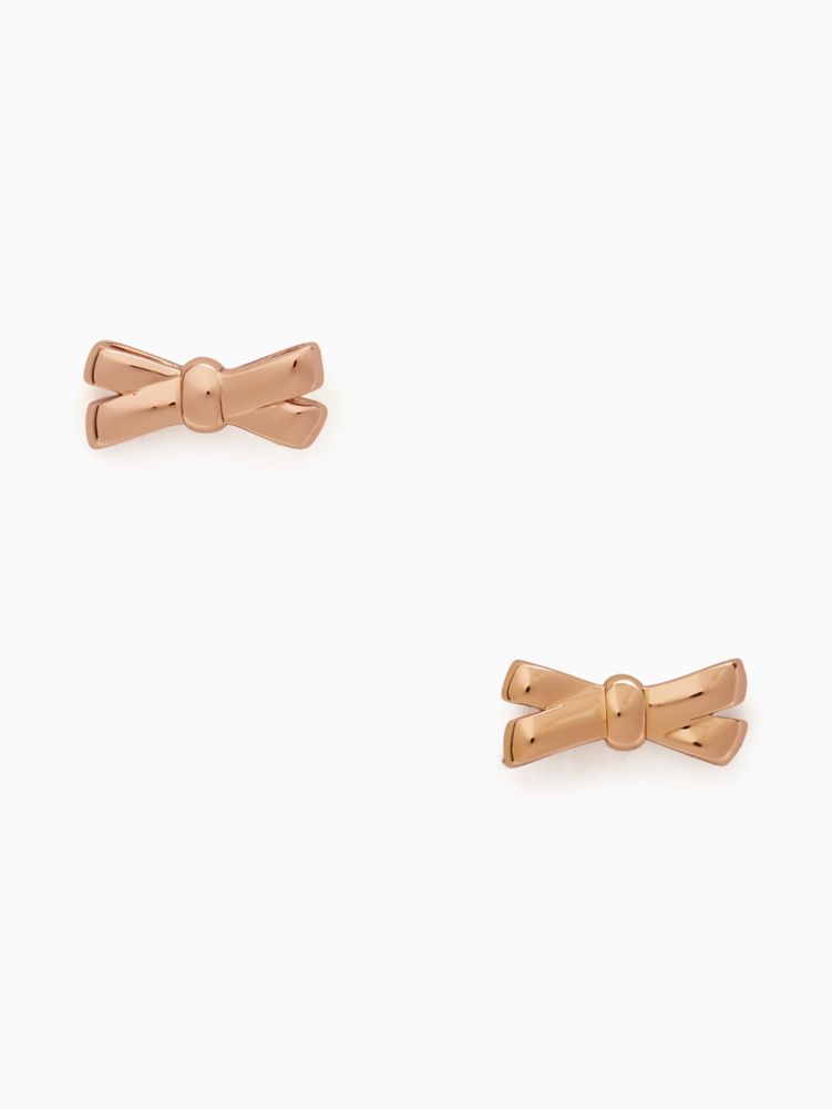 Kate Spade,double bow studs,40%,Rose Gold