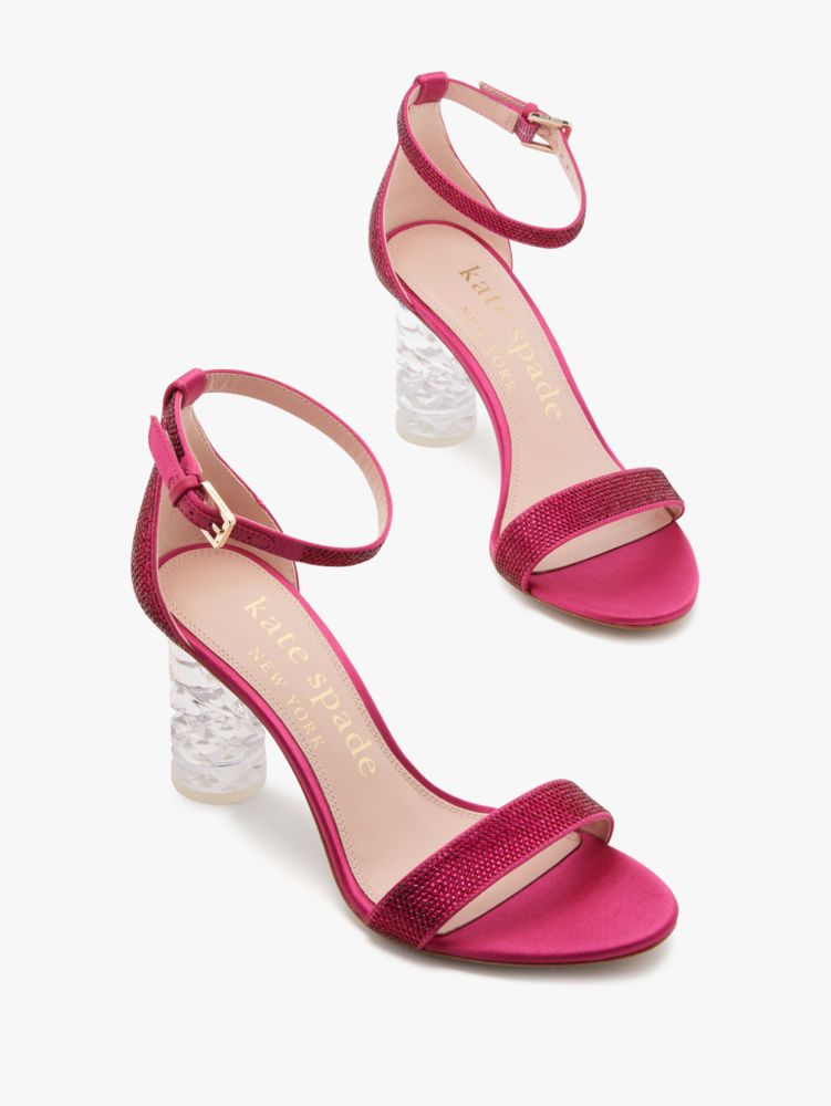 Kate Spade,Alora Pave Sandals,Glitter,Evening,Rosa Plum