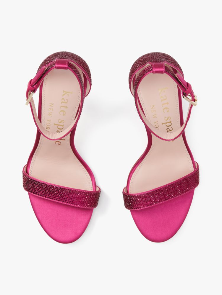 Kate Spade,Alora Pave Sandals,Glitter,Evening,Rosa Plum