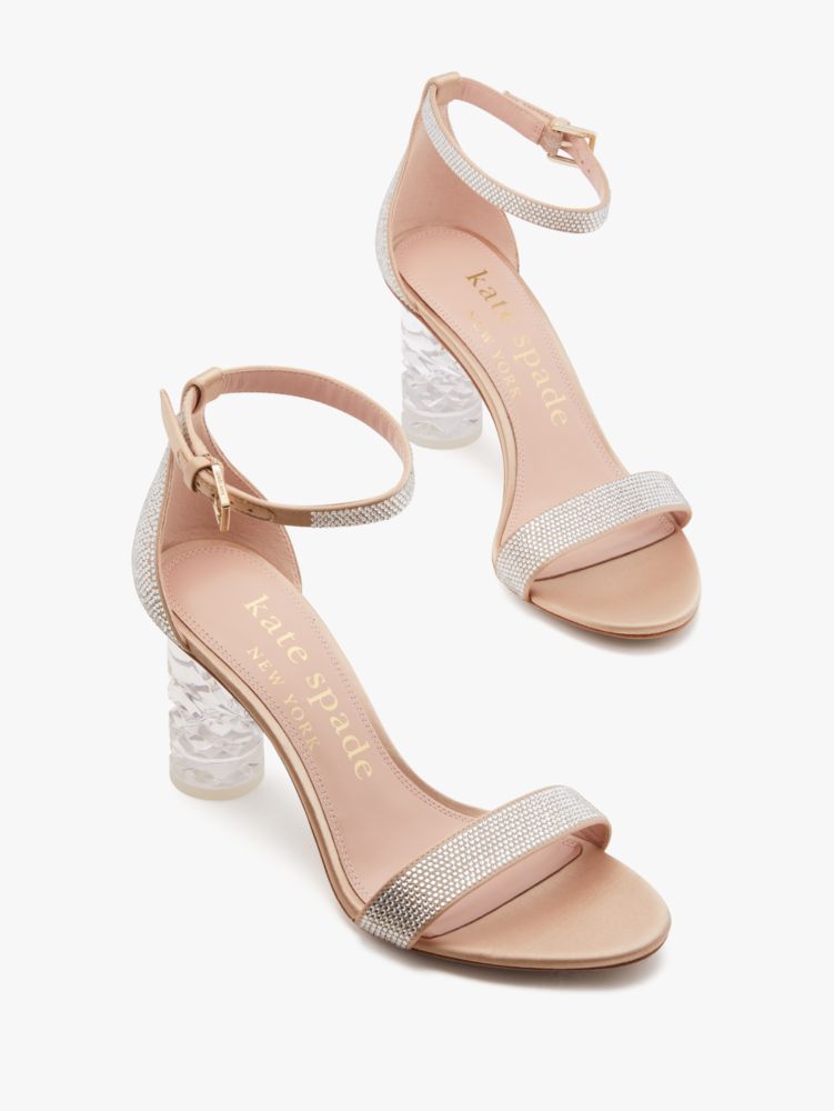 Kate Spade,Alora Pave Sandals,Glitter,Evening,Hay