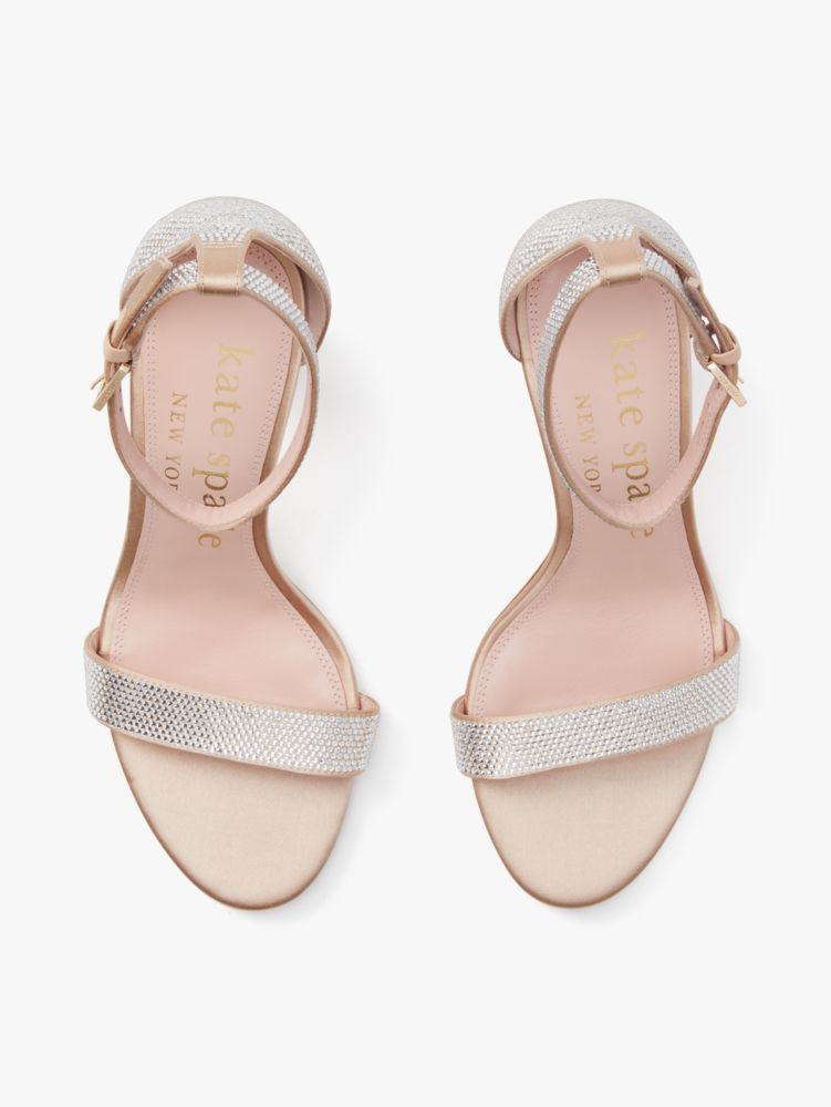 Kate Spade,Alora Pave Sandals,Glitter,Evening,Hay