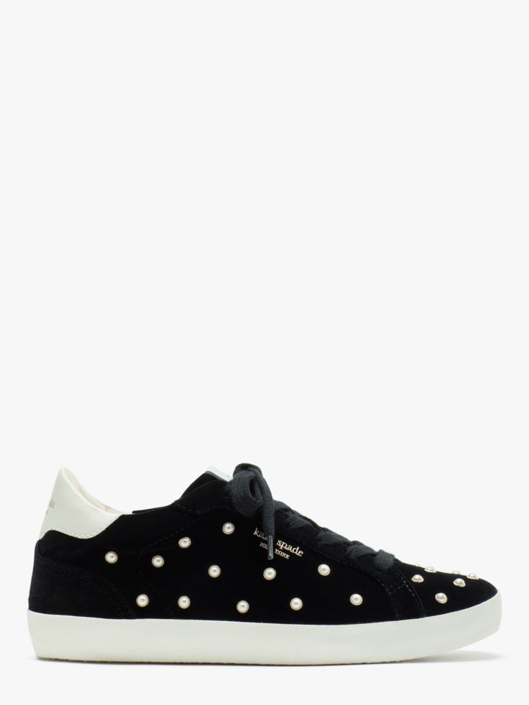 Kate spade dark hot sale taupe tassel sneakers