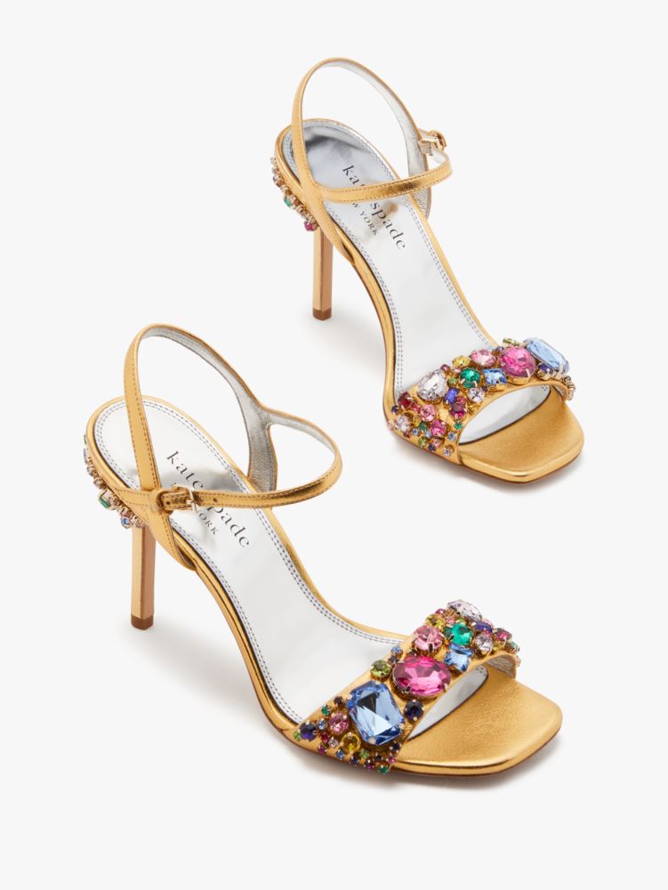 Kate Spade,Treasure Sandals,Glitter,Evening,Gold