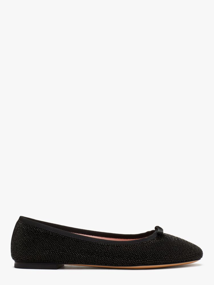 Kate Spade,Clover Pavé Flats,Glitter,Casual,Black