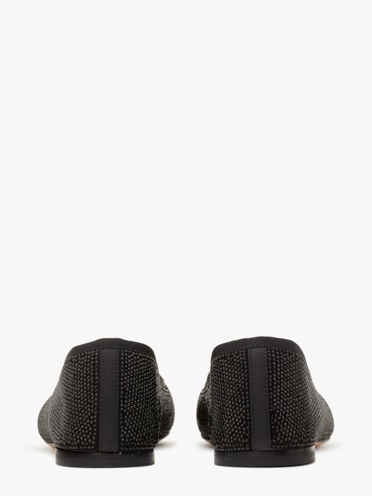 Kate Spade,クローバー パヴェ フラット,シューズ,ブラック