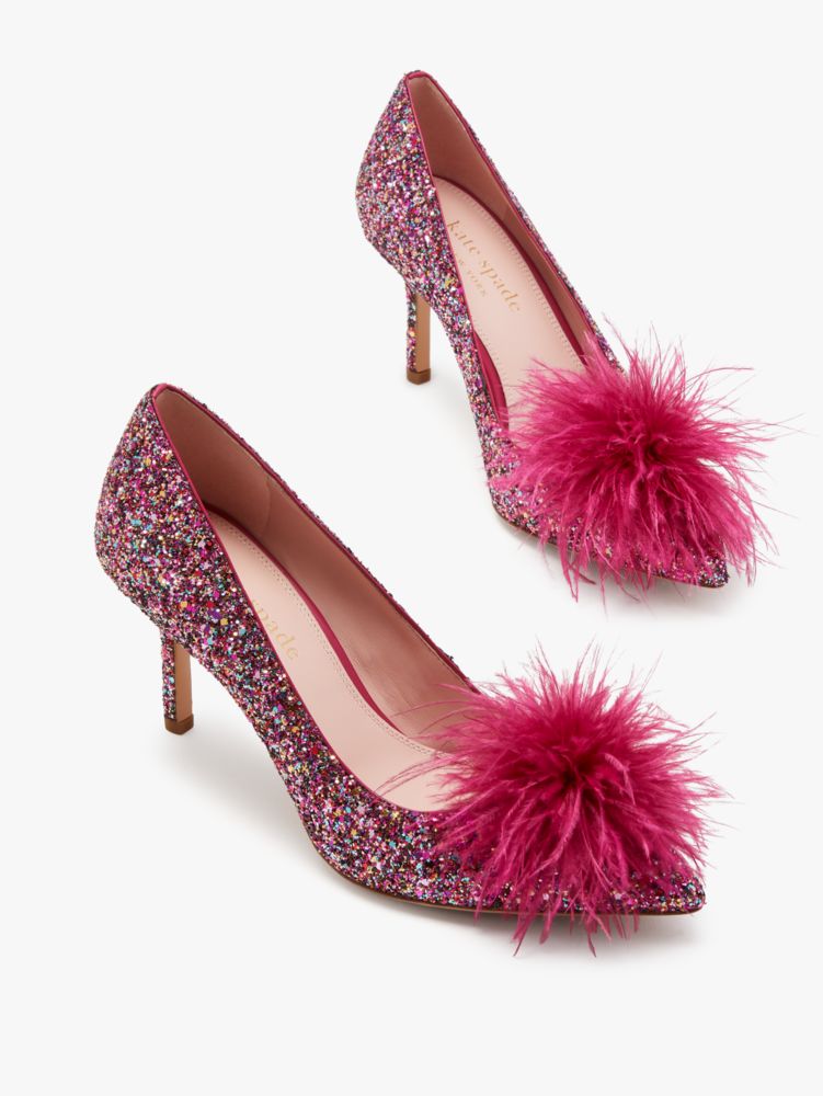 Kate Spade,Marabou Pumps,Evening,