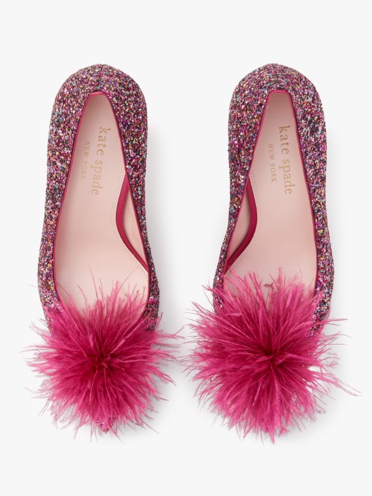 Kate Spade,Marabou Pumps,Evening,Multi
