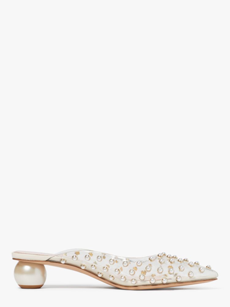 Kate Spade,Honor Pumps,Bridal,Clear / Ivory
