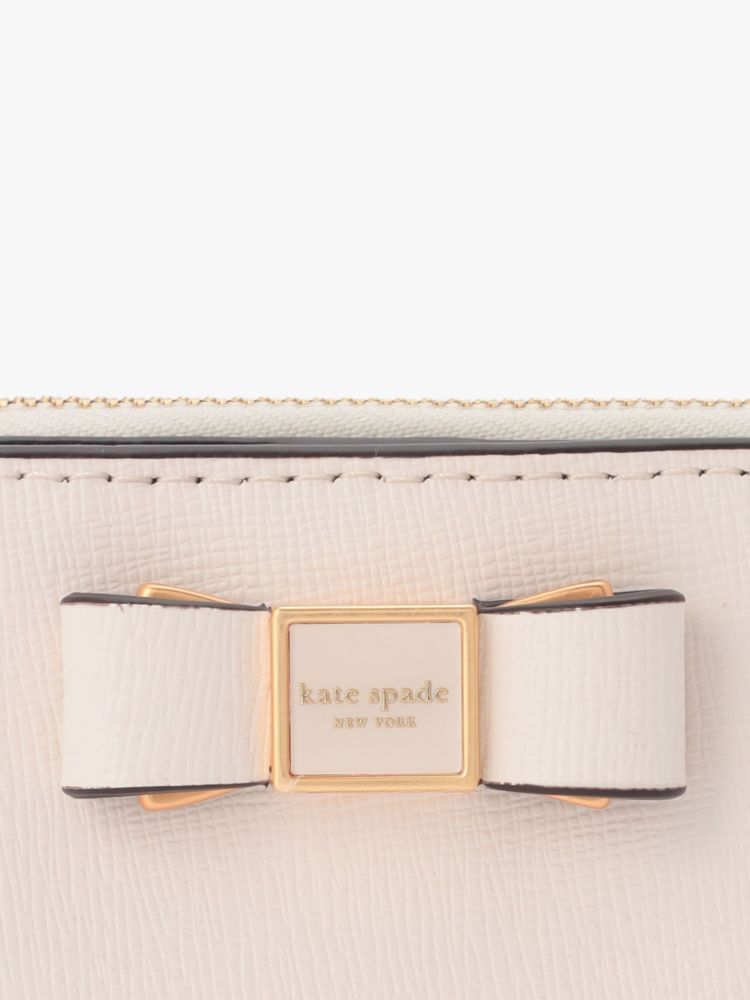 Kate Spade,モーガン ボウ エンベリッシュ スモール コンパクト ウォレット,ミニ財布,パーチメント