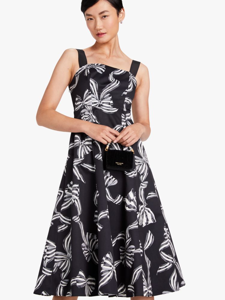 Kate spade hot sale black bow dress