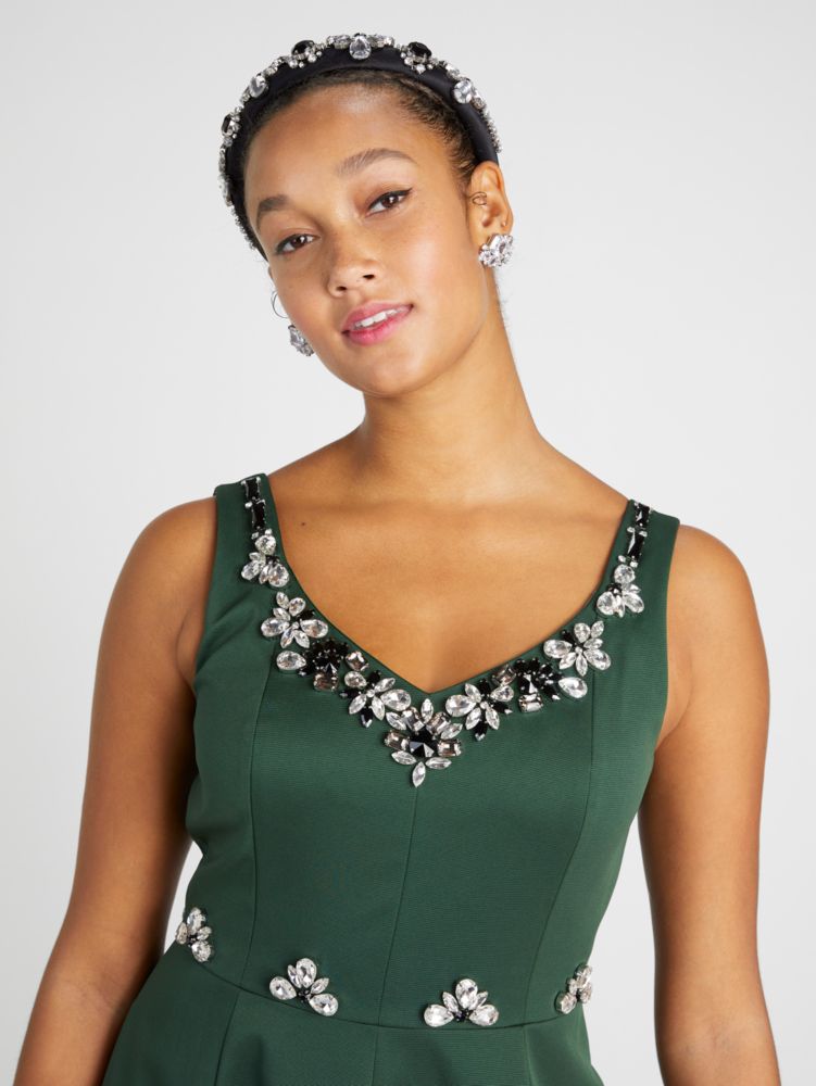 Kate Spade,Embellished Faille Grace Dress,Glitter,Cocktail,Torrey Pine