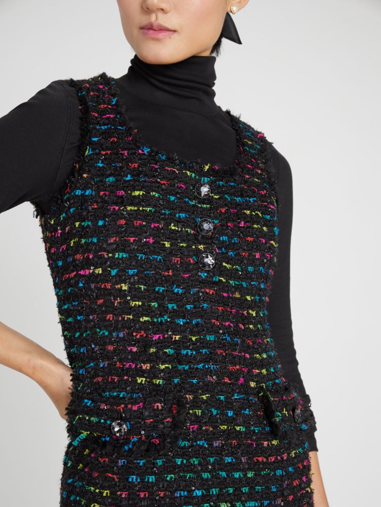 Kate Spade,Metallic Tweed Dress,