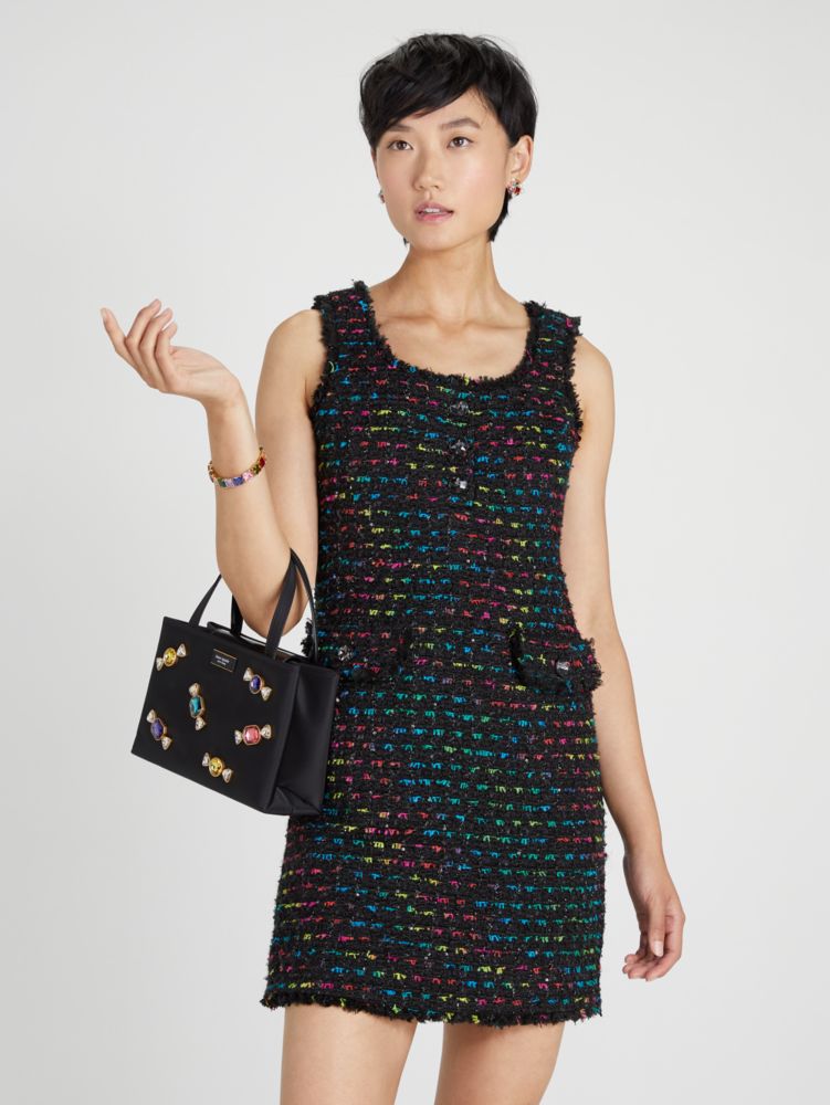 Kate spade multi tweed dress best sale