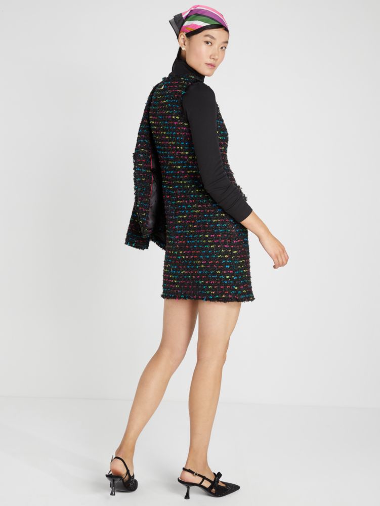 Kate Spade,Metallic Tweed Dress,