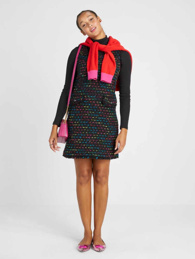 Kate Spade,Metallic Tweed Dress,