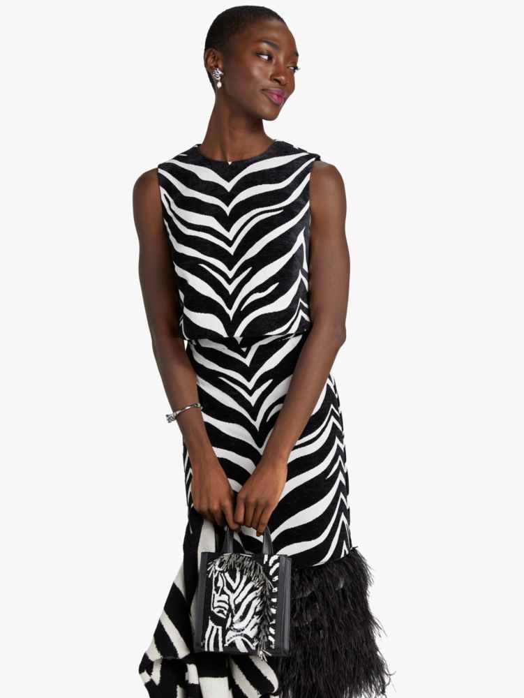 Kate Spade,Bold Zebra Jacquard Shell,Stone Path