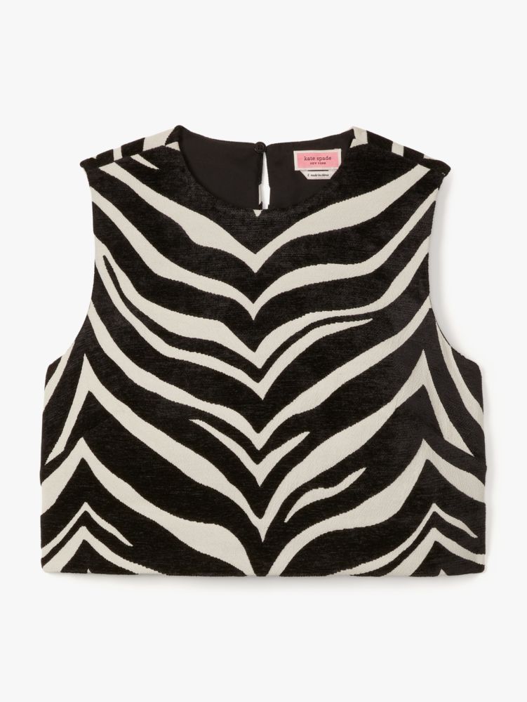 Kate Spade,Bold Zebra Jacquard Shell,