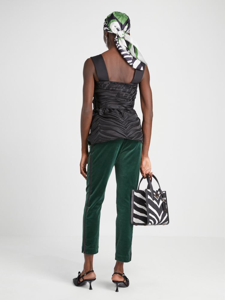 Kate Spade,Bold Zebra Jacquard Top,Multi Color