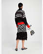 Kate Spade,Zebra Fair Isle Sweater,Black Multi