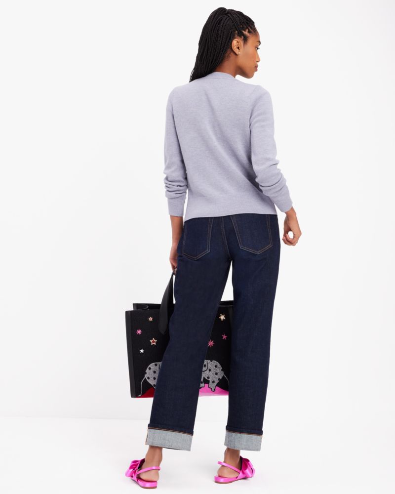 Kate Spade,エンベリッシュド ボウ カーディガン,ウェア,
